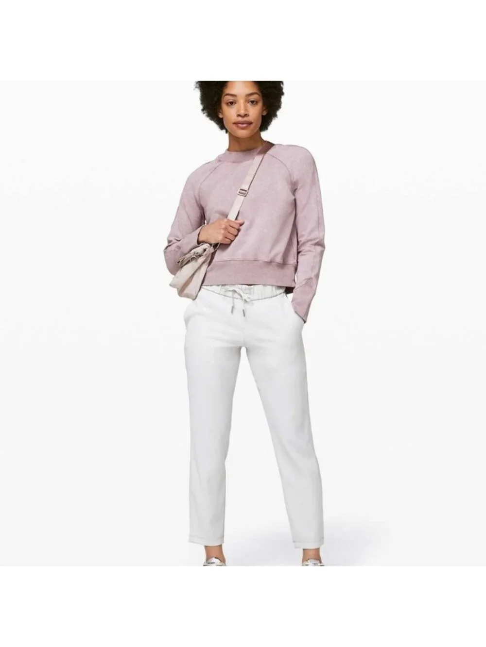 Lululemon Ready to Roll Crew Washed Vintage Mauve